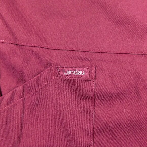 Landau ProFlex Scrub Pants Burgundy / Wine Size M Two-Way Stretch - Picture 8 of 8